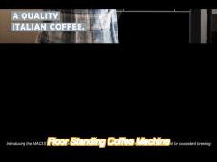 powerful performance with macas commercial fully automatic freshly ground cabinet coffee machine