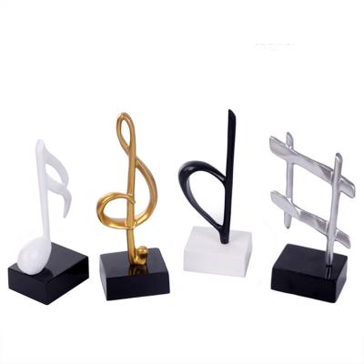 China Europe Resin Music Staff Notes Ornaments Gifts Piano Room Decorations Children's Study Furnishings for sale