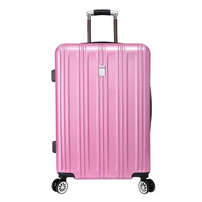 China 2018 New Hot Sale Stylish ABS+PC Cheap Travel Trolley Luggage With Universal Wheels For Men And Women for sale