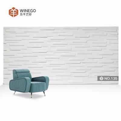 China hot sale modern wood brick design 3d mdf wall panel made in china for sale