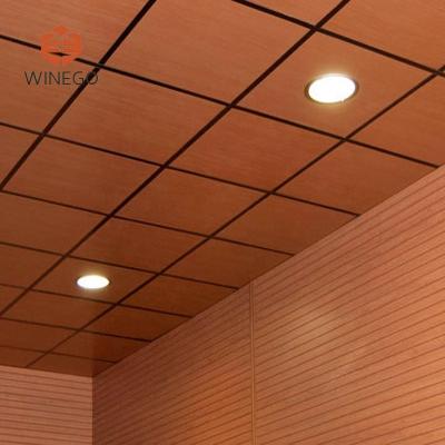 China Artistic Ceilings Veneer Wood Drop Ceiling Tiles For Home Interior Decoration for sale