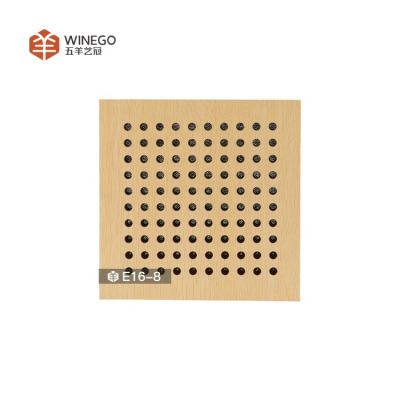 China Artistic Ceilings Sound Absorbing Wooden Wall Paneling Perforated Ceiling for sale