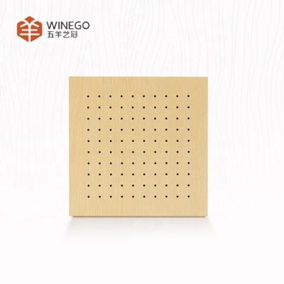 China Artistic Ceilings Wholesale Custom Suspended Ceiling Soundproof Panel Perforated Hotel Villa Hotel Noise Barrier for sale