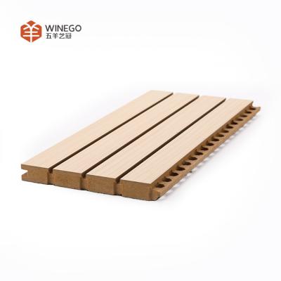 China Modern Custom Price Of Composite Fire-Resistant Grooved Acoustic Panel Ceiling Wood Panels For Studio Etc for sale