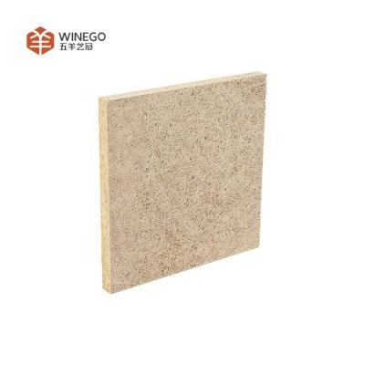 China Highly Efficient Sound Absorption Multiple Sizes Tourism Hotel Cinema Office Woodchips Eco-Friendly Acoustic Panel for sale