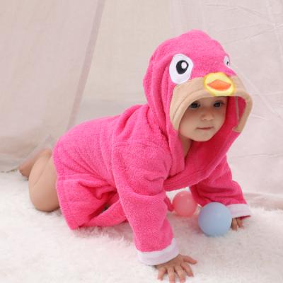 China Wholesale Soft Absorbent 100% Cotton Design Animal Baby Infant Super Soft Bathrobe for sale