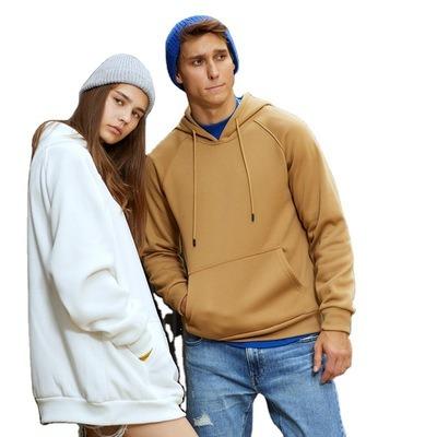 China New Custom LOGO Color QUICK DRY Hoodie Long Sleeve Pullover Hoodie Autumn New Street Loose Soild plus size for sale