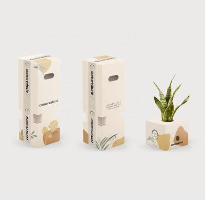 China Materials Printing Plant Packaging Boxes Recycled Custom Shipping Potted Flower Paper Packaging Box Living Plant Listing Box Live Plant Packaging Boxes for sale