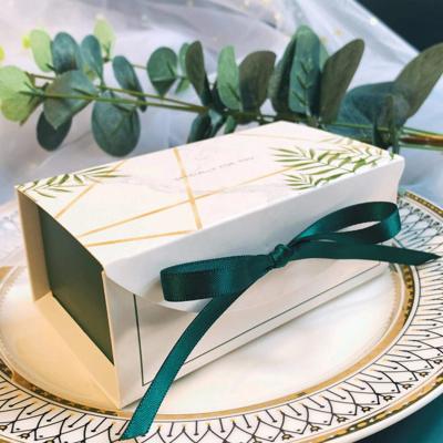 China Recycled Materials Factory Custom Product Boxes Packaging Cartons Folding Bow Decor Gift Boxes for sale