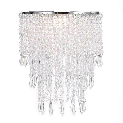 China Antique Chandelier Light Shade for Ceiling Pendant Light, Easy Fit Crystal Lamp Shade Lampshade for Bedroom, Living Room, Hallway for sale