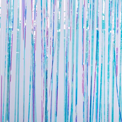 China Gemakkelijk te hangen binnen en buiten Glitter Fringe Backdrop Gordijn Voor feest decoratie Te koop