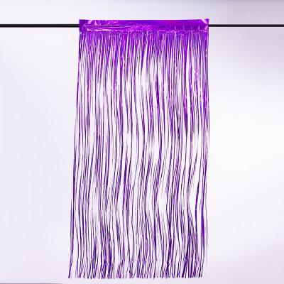 China Multi Color Wall Mounted Metallic Fringe Curtain Backdrop Rain Silk Decorative For Stunning Festival Decoration for sale