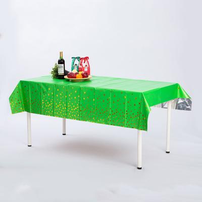 China Long Lasting Modern CPP Tablecloth Disposable Dining Table Cover In Figure Inspired Colorway for sale