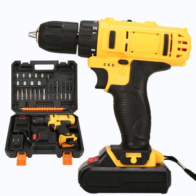 China 36V Brushed Motor Battery Operated Drills Electric Screwdriver Set For Concrete for sale