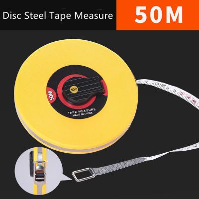 China Anti Wear Fiber 50 Meter Tape Measure Tool Engineer Scale Tape Measure for sale