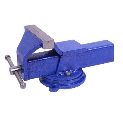 China 3 Inch Cast Iron Bench Vise Spray Treatment 75mm With 360° Rotating Chassis for sale