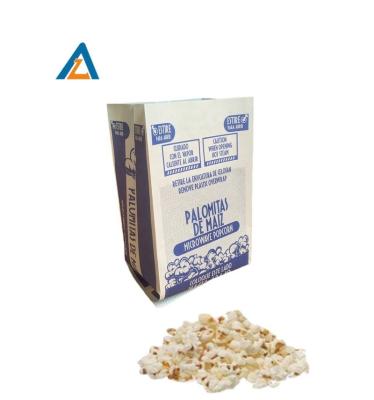 China Recycled Materials Sale Waterproof Paper Food Grade Kraft Paper Microwave Popcorn Hot Paper Bag for sale