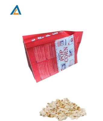 China Recycled Materials Grade Resealable Food Grade Paper Bags Microwave Popcorn Packaging Bags for sale