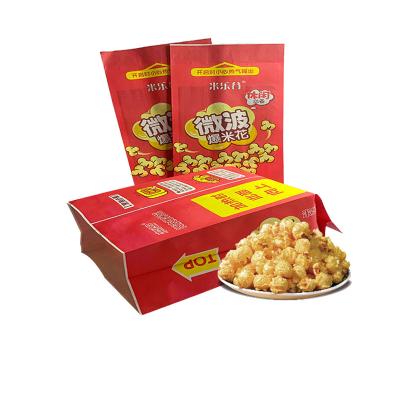 China High Temperature Disposable Custom Design Factory Direct Food Grade Microwave Popcorn Bag With Film for sale