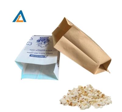 China High Quality Recycled Materials Factory Supply Microwave Popcorn Custom Printed Paper Bag For Snack Food for sale