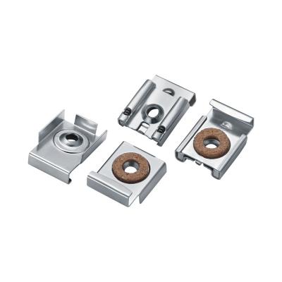 China Modern Punch Free Shower Iron Materials Punch Repair Braces Bracket Frames Mirror Bracket Clips for sale