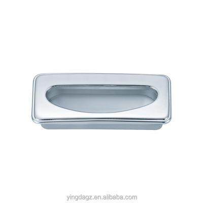 China 61.8MM Length Modern Zinc Alloy Rectangle Furniture Cabinet Bottom Door Handle for sale