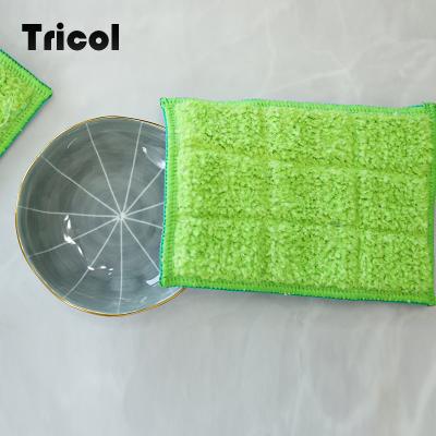 China Farbic Viable High Quality Kitchen Hook Tricol Sponge Coconut Cleaning Scouring Pad for sale