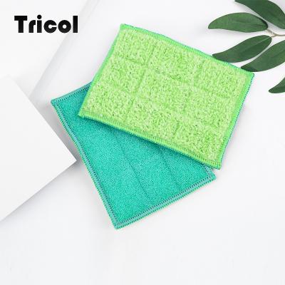 China Creative Viable Luxury Design Microfiber Cleaning Pad Scrubber Sponge For Kitchen for sale