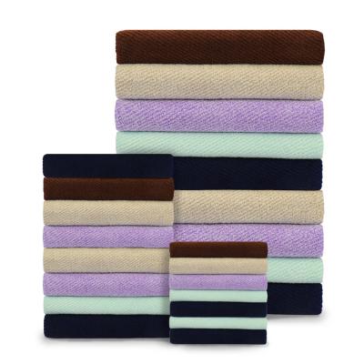 China Luxurious QUICK DRY Microfiber Plush Hair Warp-knitted Microfiber and Cotton Soft Bath Terry Towel for sale