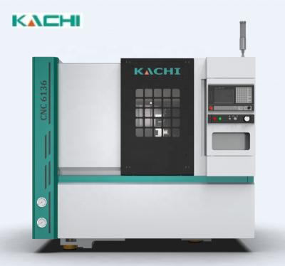 China Building Material Stores CNC6136 Brand Metal CNC Slope Bed Lathe for sale