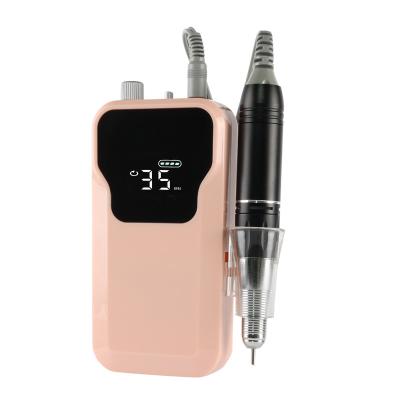 China Nail Art Beauty Crazy Cheap Price USA Australia Nail Shops Selling 35000 Rpm Cordless Portable Cordless Nail Drill Machine For Salon for sale