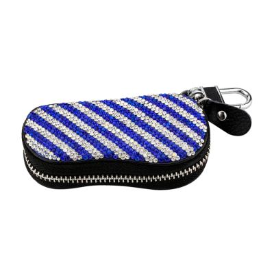 China Factory Hot Sales Fashion Bling 2021 Crystal Rhinestones Accessory Key Case blue for sale