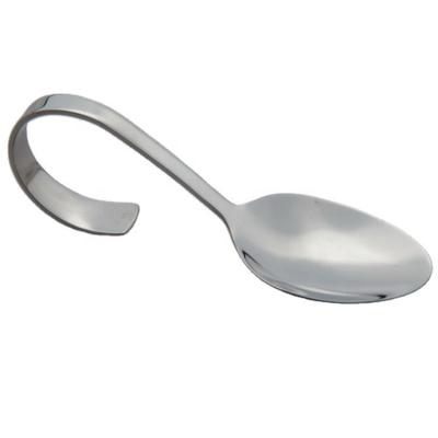 China Best Viable Selling Hotel Stainless Steel Cutlery Set Bent Handle Spoon for sale