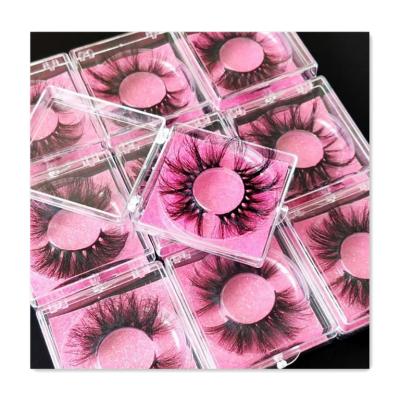 China Wholesale Customized Natural Mink 25 5d Mink Lashes 27mm 30mm Mink Eyelash Boxes Long Fluffy Eyelash for sale