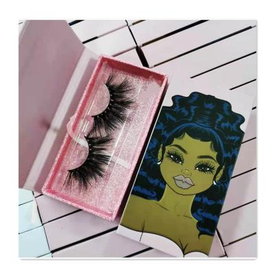 China Long Natural False Eyelashes With Custom Box Grade Reusable 25mm Mink 5d Luxury Premium Eyelashes for sale