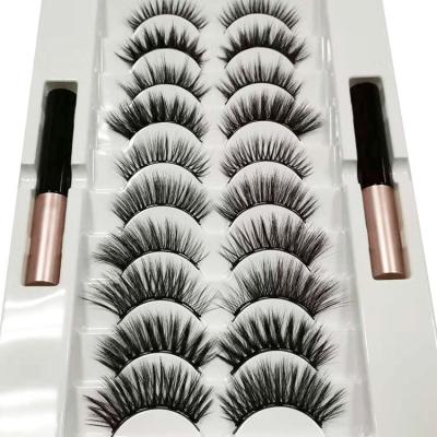 China 2021 magnetic eyelashes high quality dropshipping new product reusable 3 packs for sale