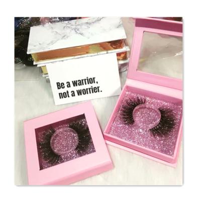 China 25-30 Times Wholesale Customized Fluffy Natural Silk Eyelash 3d Extension False Eyelashes Set for sale