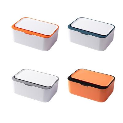 China Modern large capacity removable household tissue storage mask dry and wet container sealed dust pp tissue box for sale