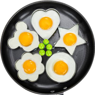 China Sustainable Stainless Steel Frying Egg Cooking Mold Tools Kitchen Accessories Instrument Fried Egg Rings for sale