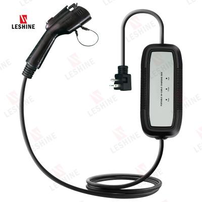 China American Standard Mobile Charger AC Type 1 LED Indicator Level 2 Five Hole Compatibility 16A 3.5kw EV Mobile Charger Gun High Charging Charge for sale