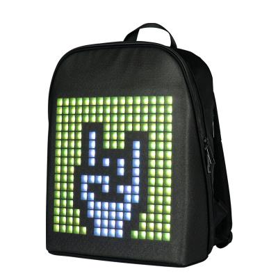 China DIY Display Fashion Backpack Smart LED Backpack with Customizable Digital Pixel LED Screen with APP for sale