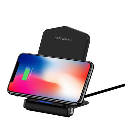 China Foldable Patent 15W Charger Stand Smartphone Fast Fast Wireless Charging Wireless Charger Foldable for sale