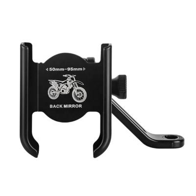 China 360 Degree Rotating Scooter Mirror Mount Bracket Navigation Bracket Bicycle Moctocycle Mobile Phone Holder for sale