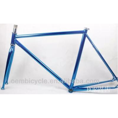 China Speed ​​Bike 700C 52cm 54cm Fixed Gear Bicycle Frame Chrome-molybdenum Steel Frame 56cm for sale