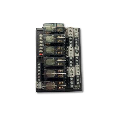 China WEBOR 6-Channel 24V Group Sealed Single Relay Module With Electromagnetic Socket Relay Original Product For PLC for sale