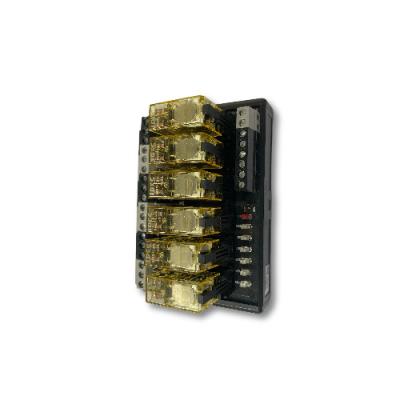 China WEBOR 6-Channel 24V Sealed Original Imported Relay Module with NPN/PNP Socket Compatible for sale