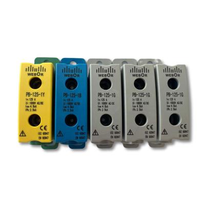 China WEBOR PB-125-1G 1B 1Y Modular Design Safety Power Terminal for Automation Equipment PB-125-1G 1B 1Y for sale