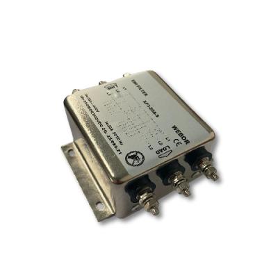 China Hot Sale WEBOR XP3-20 A-S Three Phase Three Power EMI Low Pass Line Filter for sale