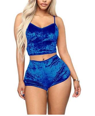 China 2021 Latest Summer Ladies Lounge Wear Lingerie Set Velvet QUICK DRY Sexy Nightgowns For Women Sleepwear Pajamas for sale