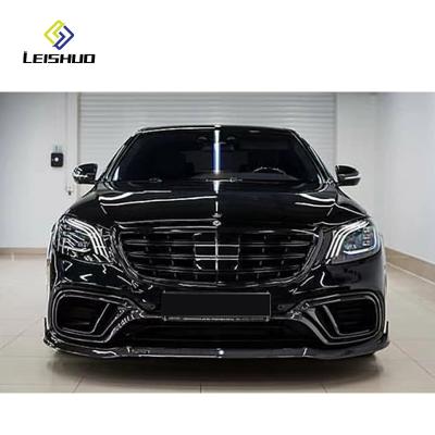 China Plastic For 14-20 Benz S-Class W222 upgrade S63 AMG front and rear assemblies are surrounded by a complete set of Mercedes-Benz. for sale